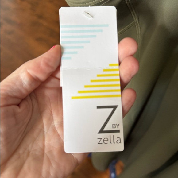 Zella Olive Green Racerback Midi dress, Size Large - Picture 6 of 8